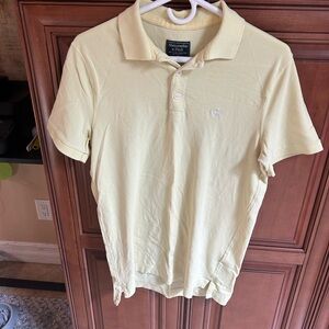 Abercrombie & Fitch Light Yellow Polo Shirt